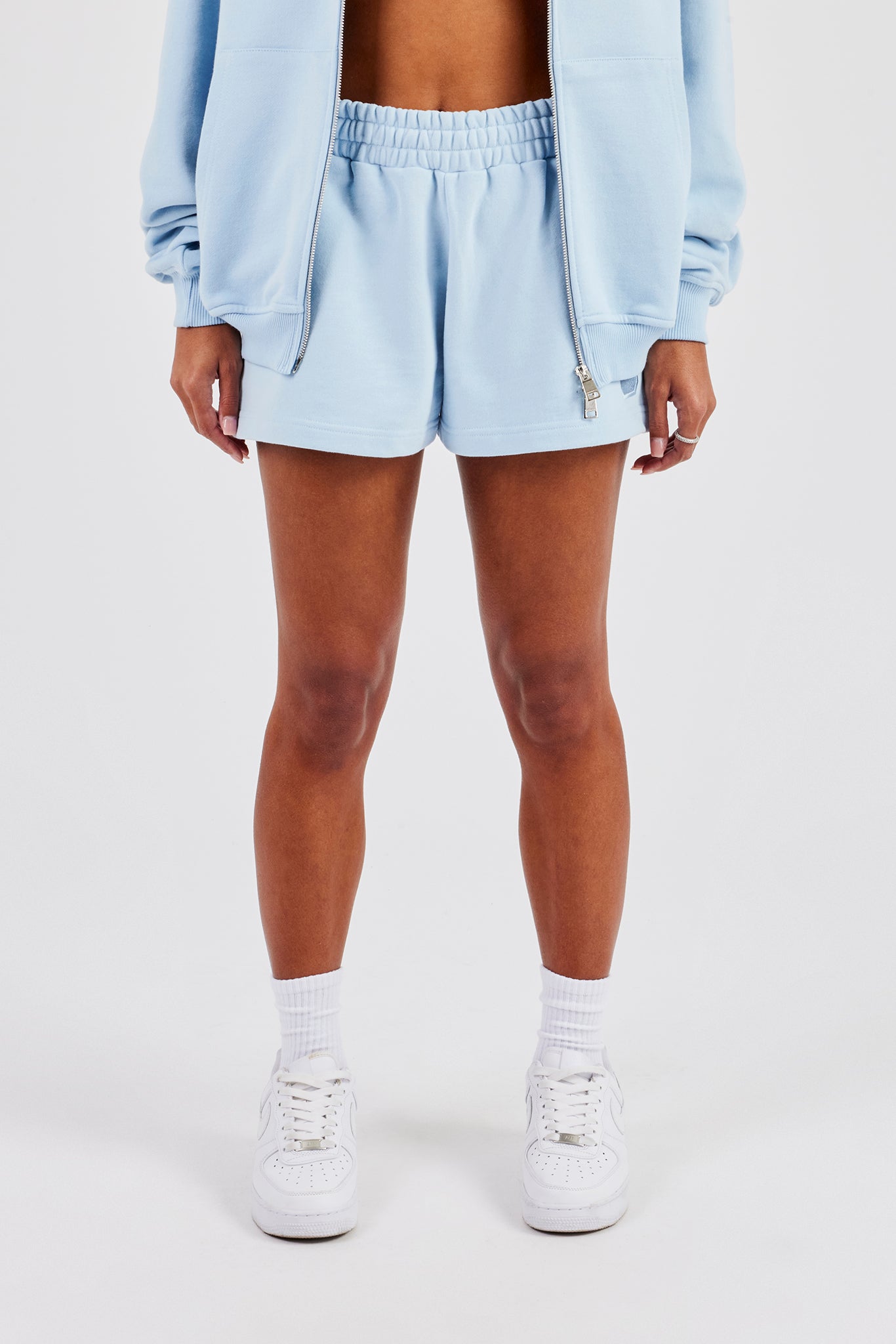 Embroidered C Short - Blue